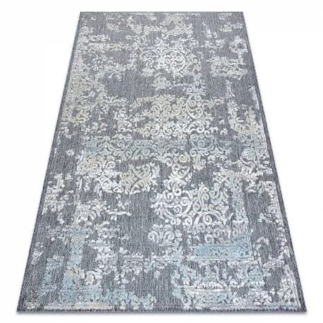 Dywan Strukturalny SOLE D3812 Ornament - płasko tkany szary / beż – zdjęcie 1