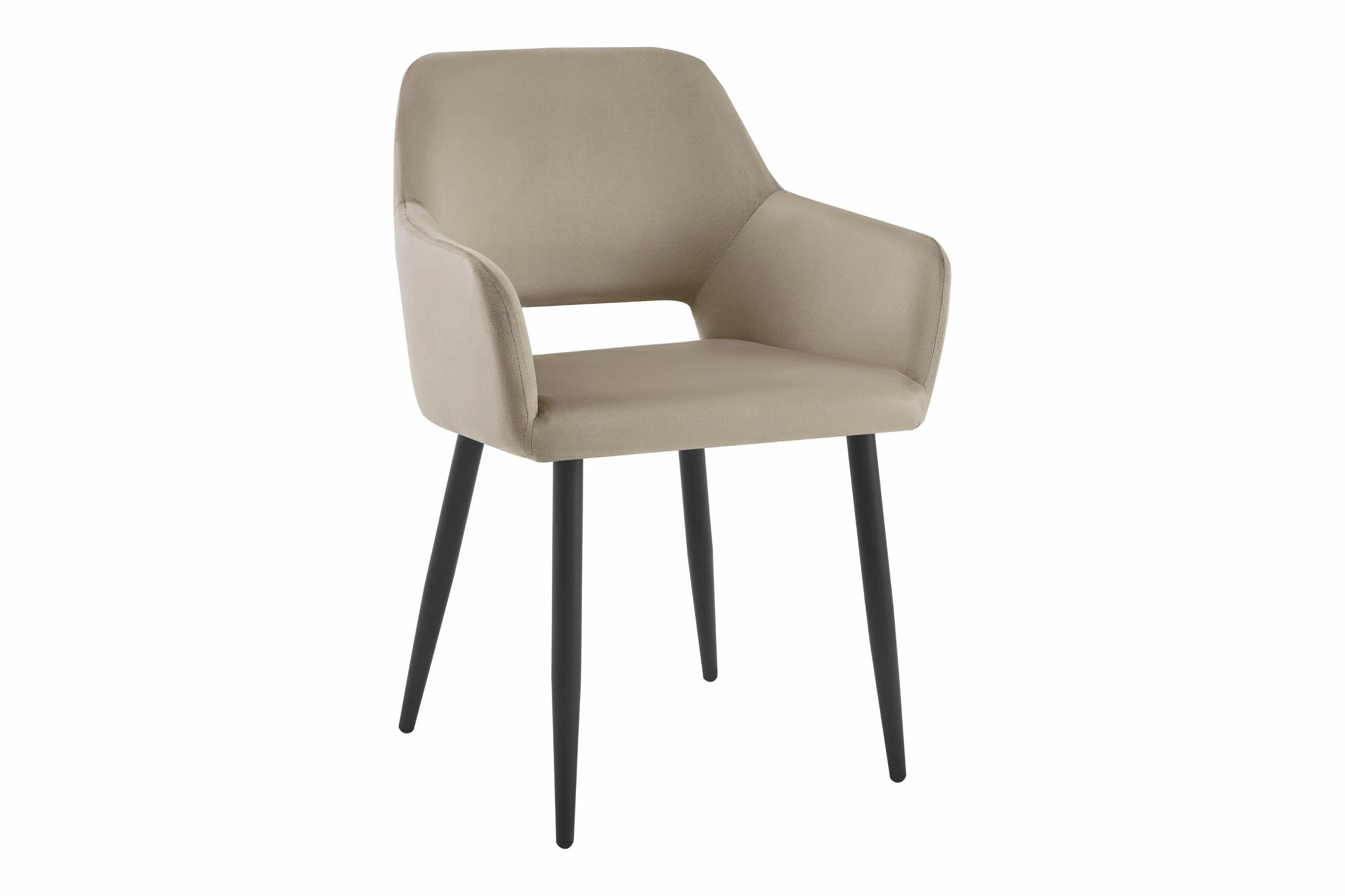 KT205 Krzesło Olivia GLA VEL Taupe – zdjęcie 1
