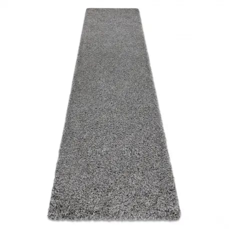 Dywan, Chodnik SOFFI shaggy 5cm szary - do kuchni, przedpokoju, na korytarz – zdjęcie 1