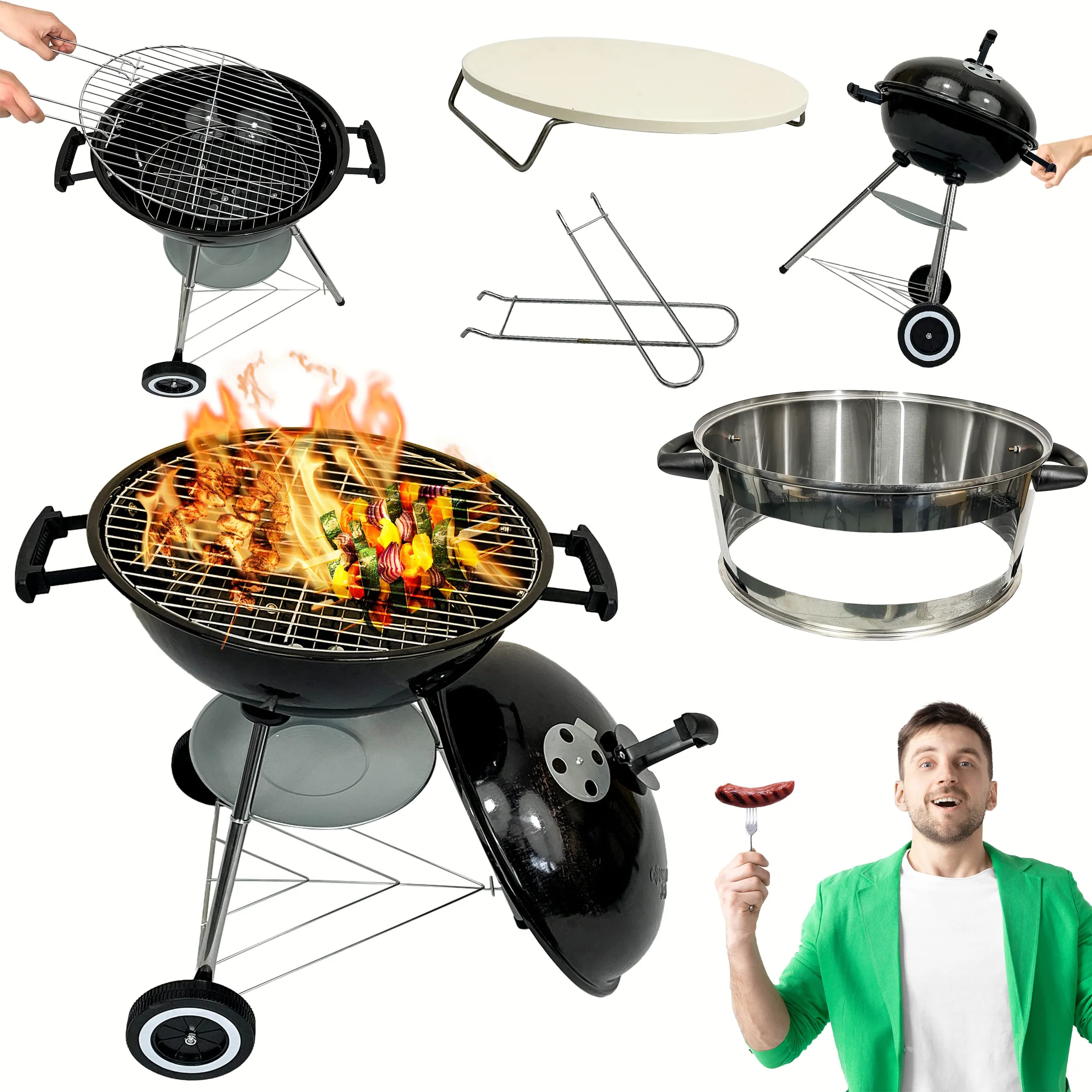 BBQ1001 grill węglowy – zdjęcie 1