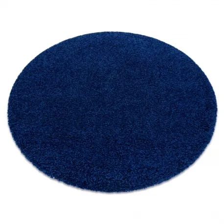 Dywan SOFFI koło shaggy 5cm granat – zdjęcie 1