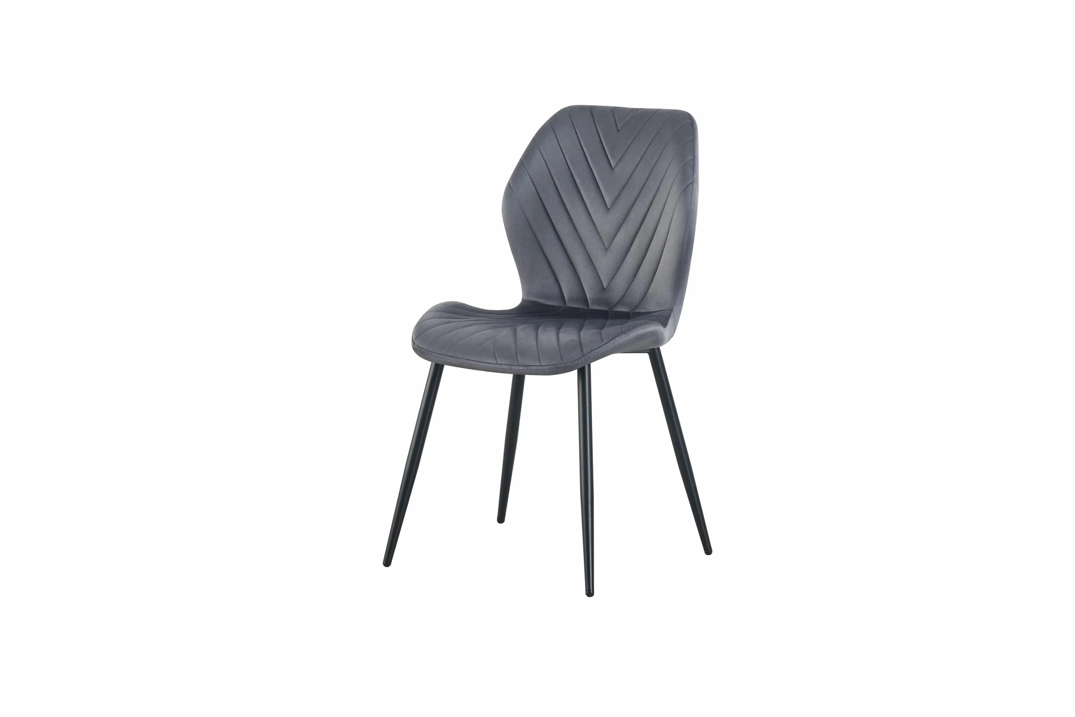 KT120 Krzesło Zoya JOD VEL Szary – zdjęcie 1