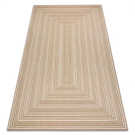 Dywan sizal FLAT 48962265 Geometryczny - beż naturalny kolor słomkowy, sznurkowy – zdjęcie 1