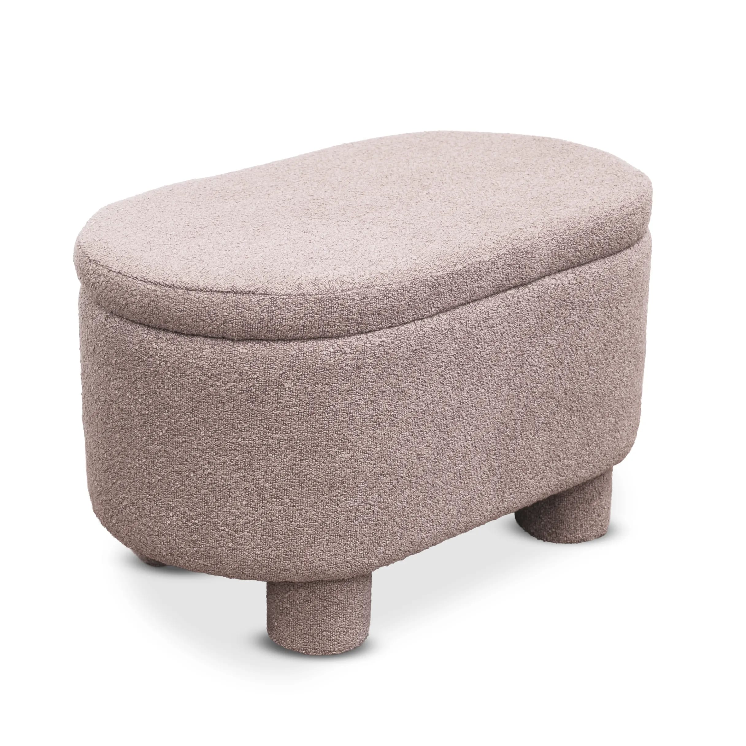 Pufa Teddy DUO 70x42x41cm łosoś DW – zdjęcie 1