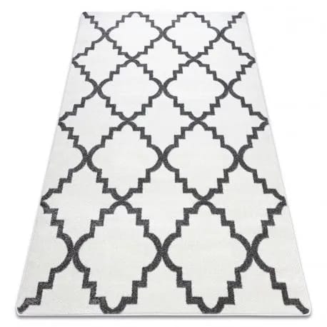Dywan SKETCH - F343 krem/szara koniczyna marokańska trellis – zdjęcie 1