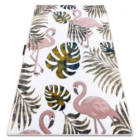 Dywan PETIT GARDEN FLAMINGI LIŚCIE MONSTERY – zdjęcie 1