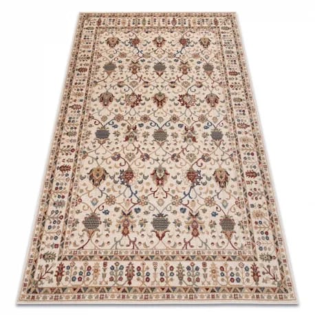 Dywan NAIN Ornament, ramka 1028/51053 beż / bordo / niebieski – zdjęcie 1