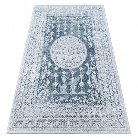 Dywan AKRYL VALENCIA 2328 ORNAMENT niebieski / kość słoniowa – zdjęcie 1