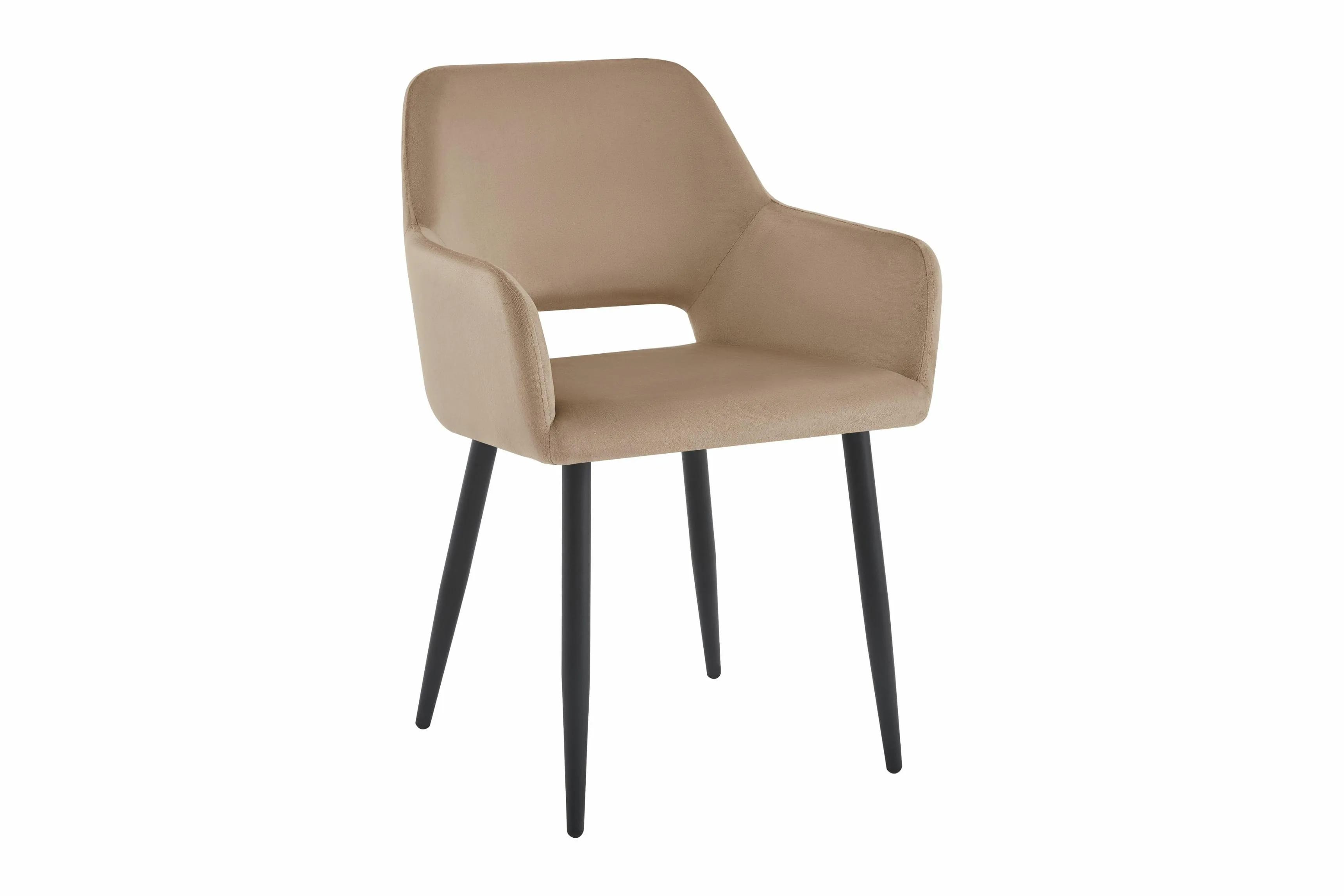 KT205 Krzesło Olivia GLA VEL Brąz – zdjęcie 1