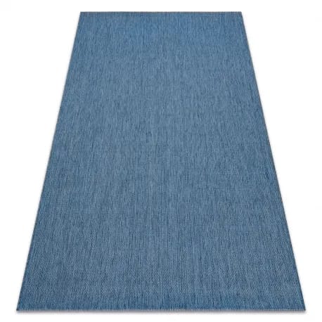 Dywan SZNURKOWY SIZAL FLAT 48663/330 niebieski GŁADKI – zdjęcie 1