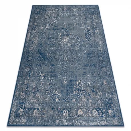 Dywan NAIN Ornament, ramka, vintage 7599/51611 niebieski / beż – zdjęcie 1
