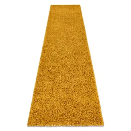 Dywan, Chodnik SOFFI shaggy 5cm złoty - do kuchni, przedpokoju, na korytarz – zdjęcie 1