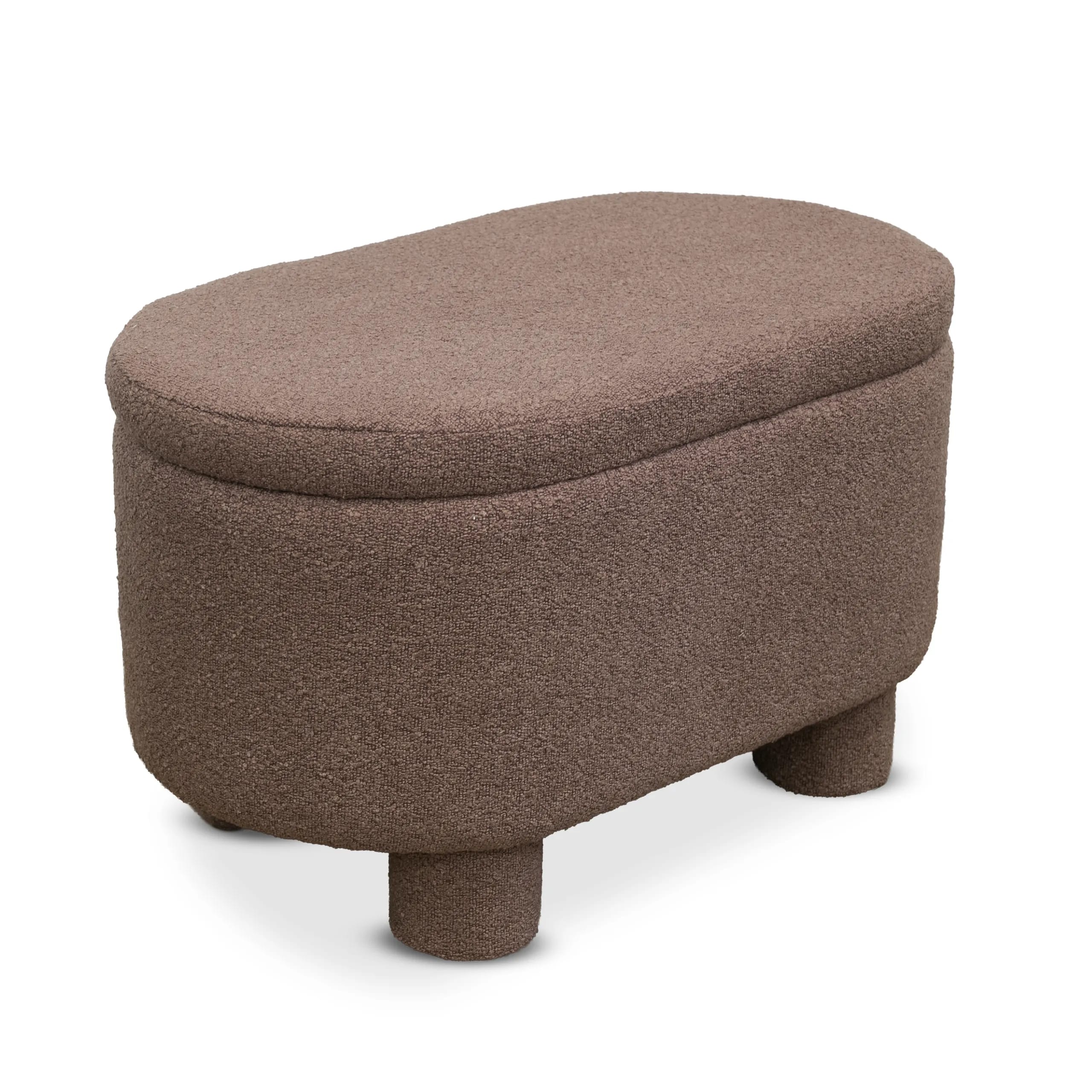 Pufa Teddy DUO 70x42x41cm terakota DW – zdjęcie 1