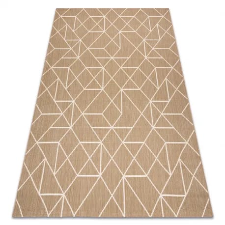 Dywan sizal FLAT 48959265 Geometryczny naturalny beż sznurkowy – zdjęcie 1