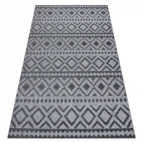 Dywan Strukturalny SOLE D3852 Boho, romby - płasko tkany – zdjęcie 1
