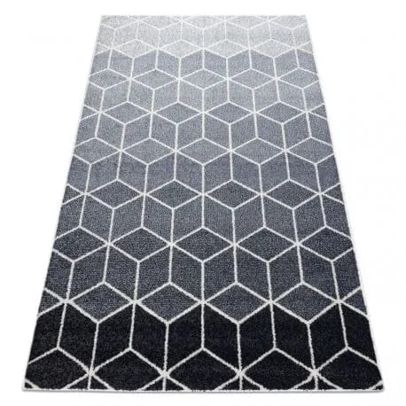 Dywan HEOS 78590 krem / srebrny / antracyt CUBE, KOSTKA – zdjęcie 1