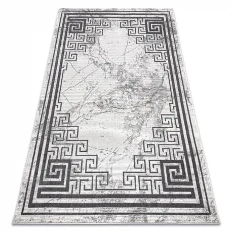 Dywan NOBLE nowoczesny 1517 65 Ramka, grecki, marmur - Strukturalny, dwa poziomy runa krem / szary – zdjęcie 1