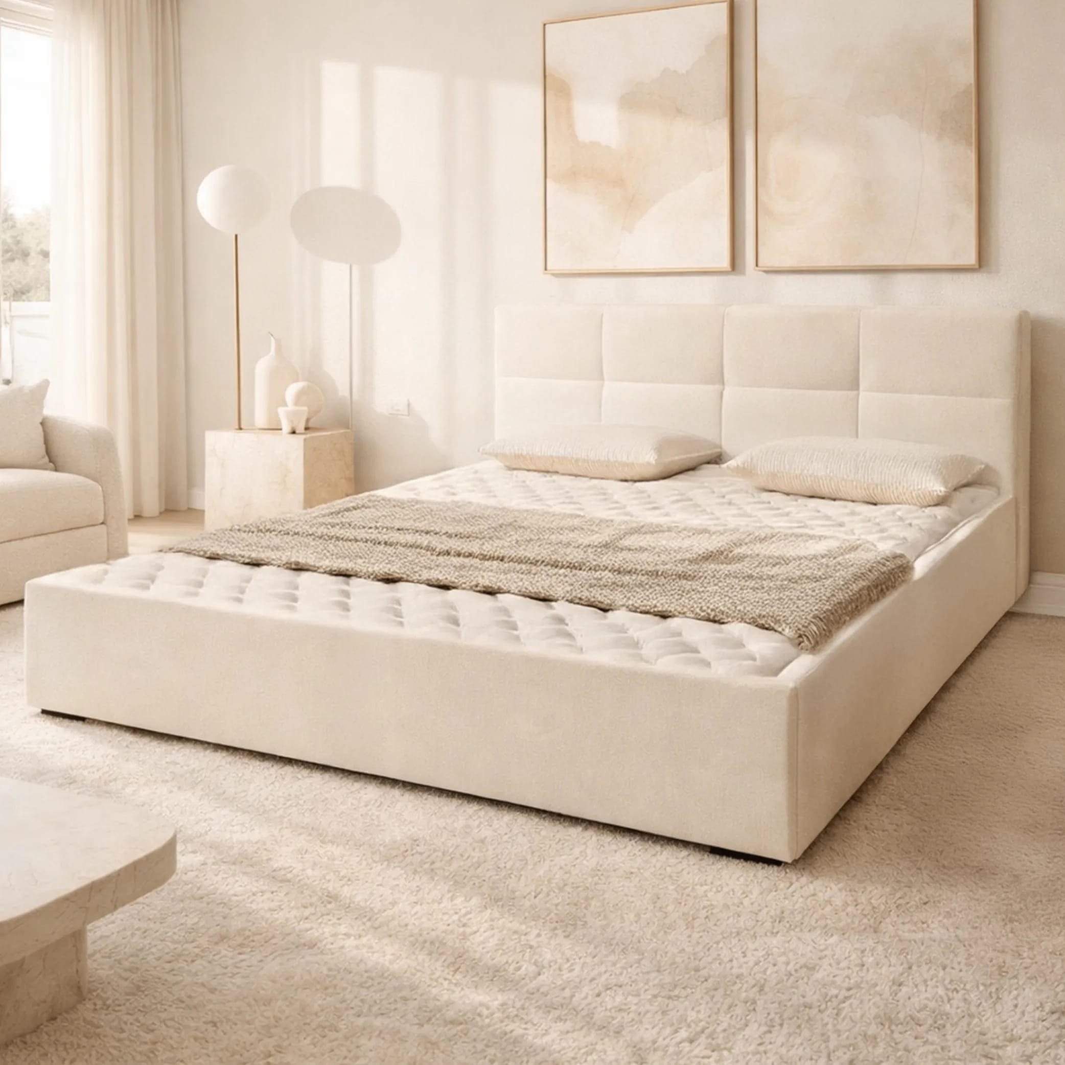 LT103 Łóżko Quadro 160x2x81 – zdjęcie 1