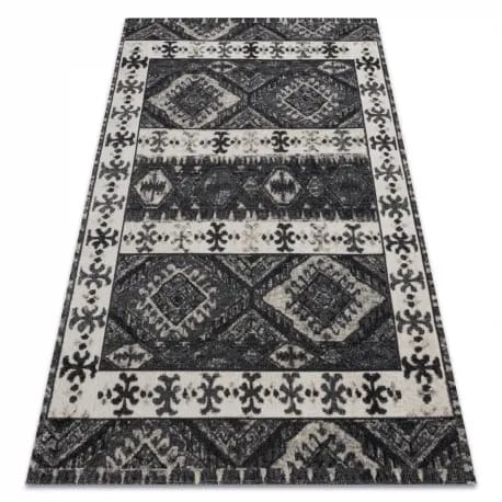 Dywan nowoczesny MUNDO E0651 etniczny outdoor beż / czarny – zdjęcie 1