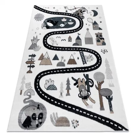 Dywan FUN Route dla dzieci, ulica, zwierzęta – zdjęcie 1