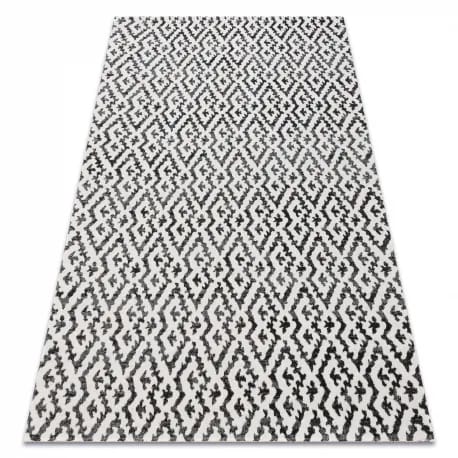 Dywan nowoczesny MUNDO E0621 geometryczny outdoor beż / czarny – zdjęcie 1