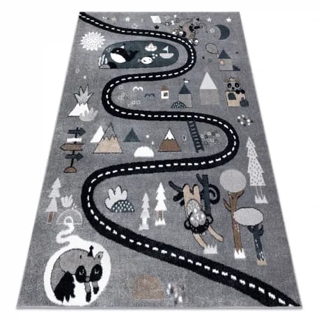 Dywan FUN Route dla dzieci, ulica, zwierzęta – zdjęcie 1