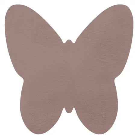 Dywan SHAPE 3150 Motyl Shaggy - brudny róż pluszowy, antypoślizgowy, do prania – zdjęcie 1