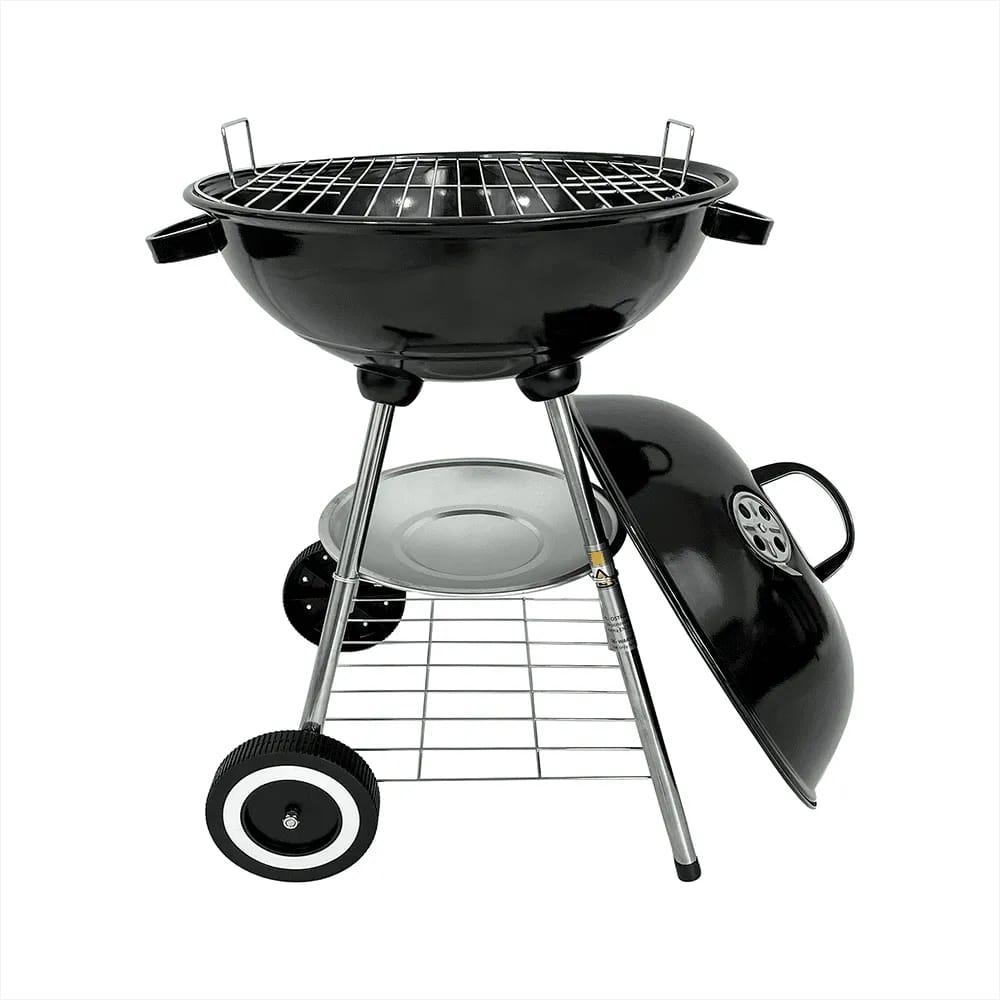 Grill ogrodowy węglowy czarny kompaktowy BBQ1014 – zdjęcie 1