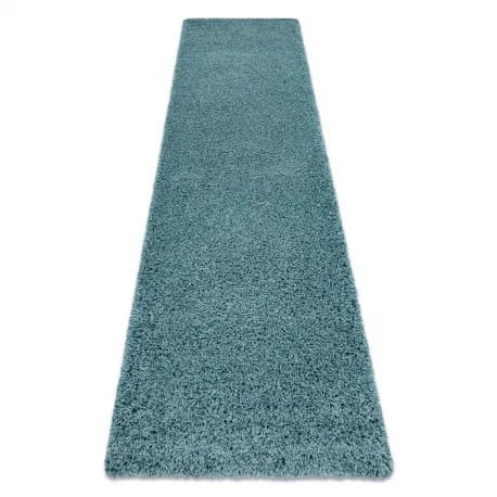 Dywan, Chodnik SOFFI shaggy 5cm niebieski - do kuchni, przedpokoju, na korytarz – zdjęcie 1