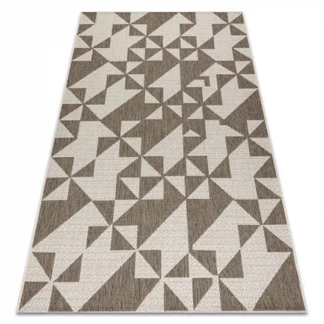 DYWAN SZNURKOWY SIZAL FLOORLUX 20489 champagne / taupe TRÓJKĄTY – zdjęcie 1