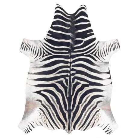 Dywan Sztuczna Skóra Bydlęca, Zebra G5128-1 Biało-czarna skórka – zdjęcie 1