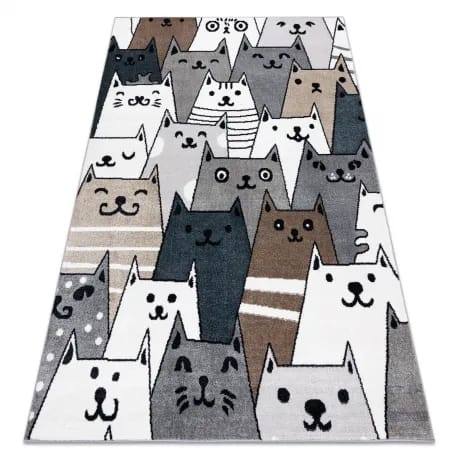 Dywan FUN Gatti dla dzieci, koty, kotki multi kolorowy – zdjęcie 1