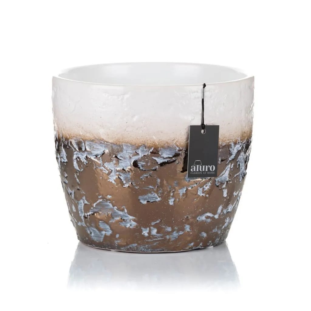 Donica MIDAXI white&copper XL_Aluro – zdjęcie 1