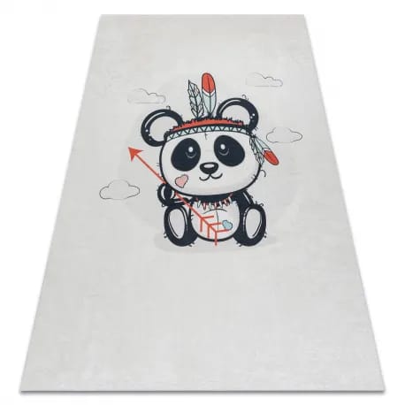 Dywan do prania BAMBINO 1129 Panda dla dzieci, antypoślizgowy – zdjęcie 1