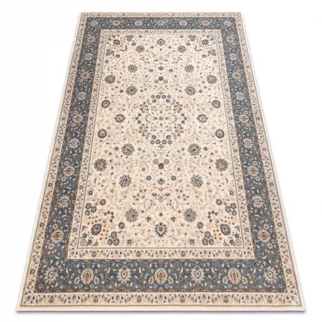 Dywan NAIN Ornament, ramka 7179/51643 beż / niebieski – zdjęcie 1