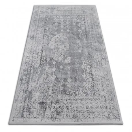 Dywan AKRYL VALENCIA 2328 ORNAMENT ciemnoszary / kość słoniowa – zdjęcie 1