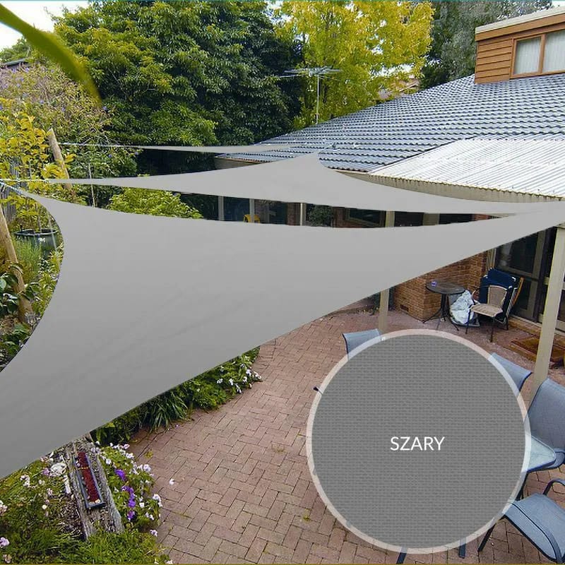 Żagiel przeciwsłoneczny 5x5x5m szary – zdjęcie 1