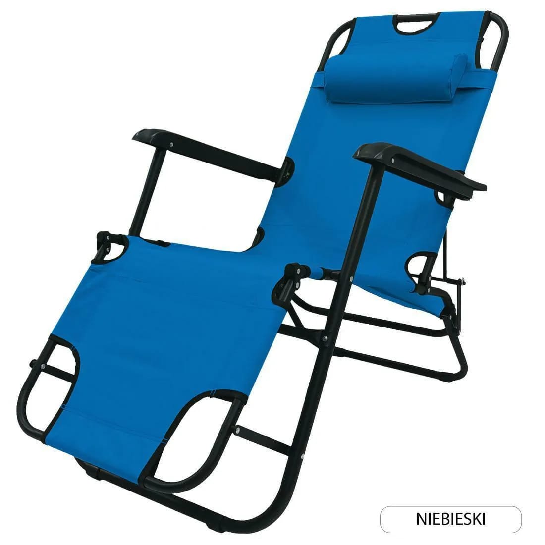 Krzesło składane RIVIERA nieb. – zdjęcie 1