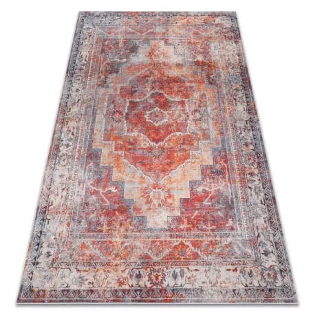 Dywan do prania ANDRE 1684 Ramka, vintage antypoślizgowy – zdjęcie 1