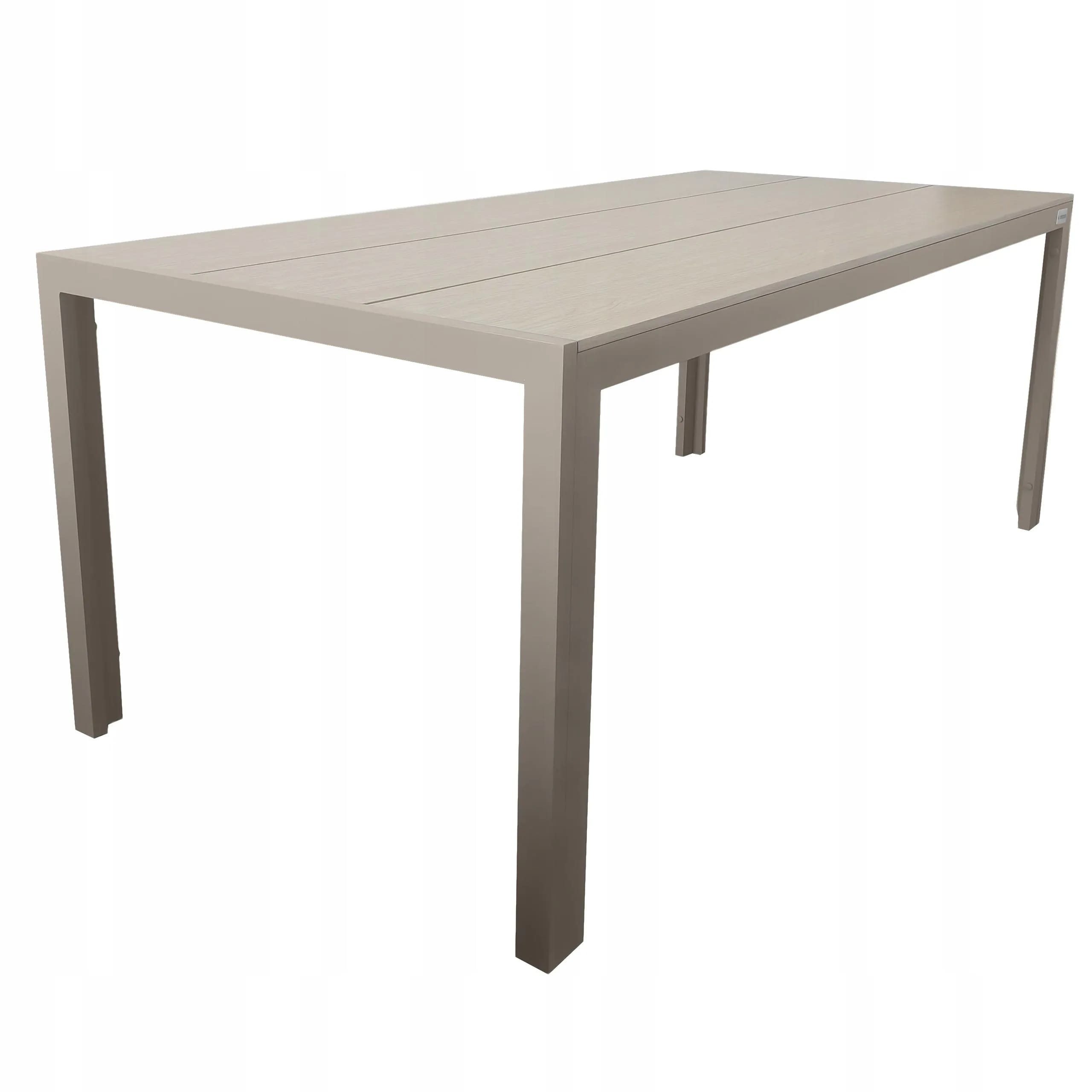 Aluminiowy stół ogrodowy taras z blatem polywood Allen Pro 190x90 taupe – zdjęcie 1