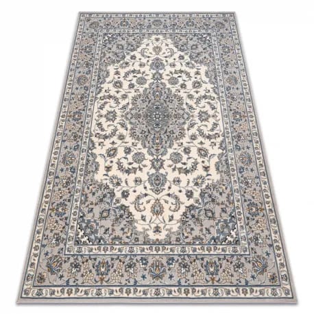 Dywan NAIN Ornament, ramka 7335/51635 beż / niebieski – zdjęcie 1