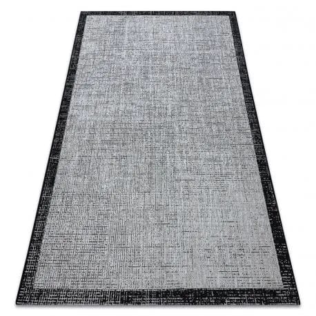 DYWAN SZNURKOWY SIZAL FLOORLUX 20401 Ramka srebrny / czarny – zdjęcie 1