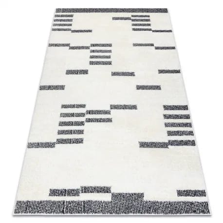 Dywan MODE 8511 geometryczny krem / czarny – zdjęcie 1