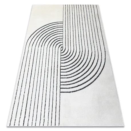 Dywan MODE 8587 geometryczny krem / czarny – zdjęcie 1