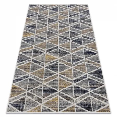 Dywan nowoczesny MUNDO D7891 romby, trójkąty 3D outdoor szary / beż – zdjęcie 1