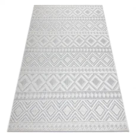 Dywan Strukturalny SOLE D3851 Boho, romby - płasko tkany – zdjęcie 1