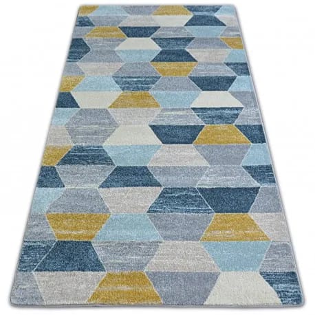 Dywan NORDIC HEKSAGON szary/niebieski G4596 – zdjęcie 1