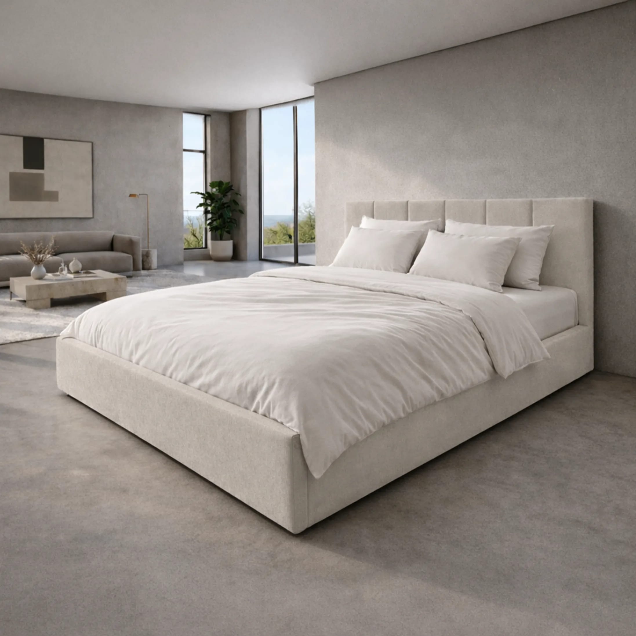 LT102 Łóżko Vertica 140x2x81 taupe – zdjęcie 1