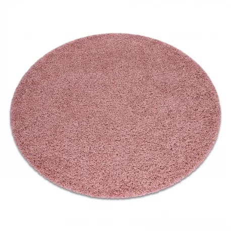 Dywan SOFFI koło shaggy 5cm różowy – zdjęcie 1