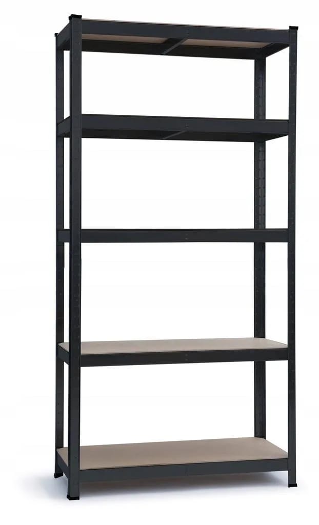 HD5000/150 Regał metal 180x90x40 czar DW – zdjęcie 1